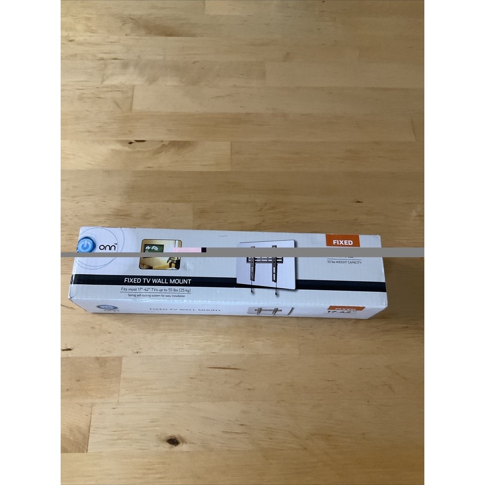 Onn Fixed Tv Wall mount- Fits 17" To 42" - TVs Up To 55lbs (25kg)